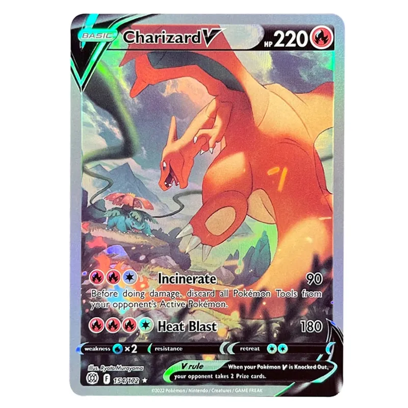 כרטיסי PKM הולוגרפי Charizard Ex GX Rainbow Blastoise VMAX Darkrai VSTAR תחביבים אוסף נדיר כרטיסי קרב צעצועים מתנות