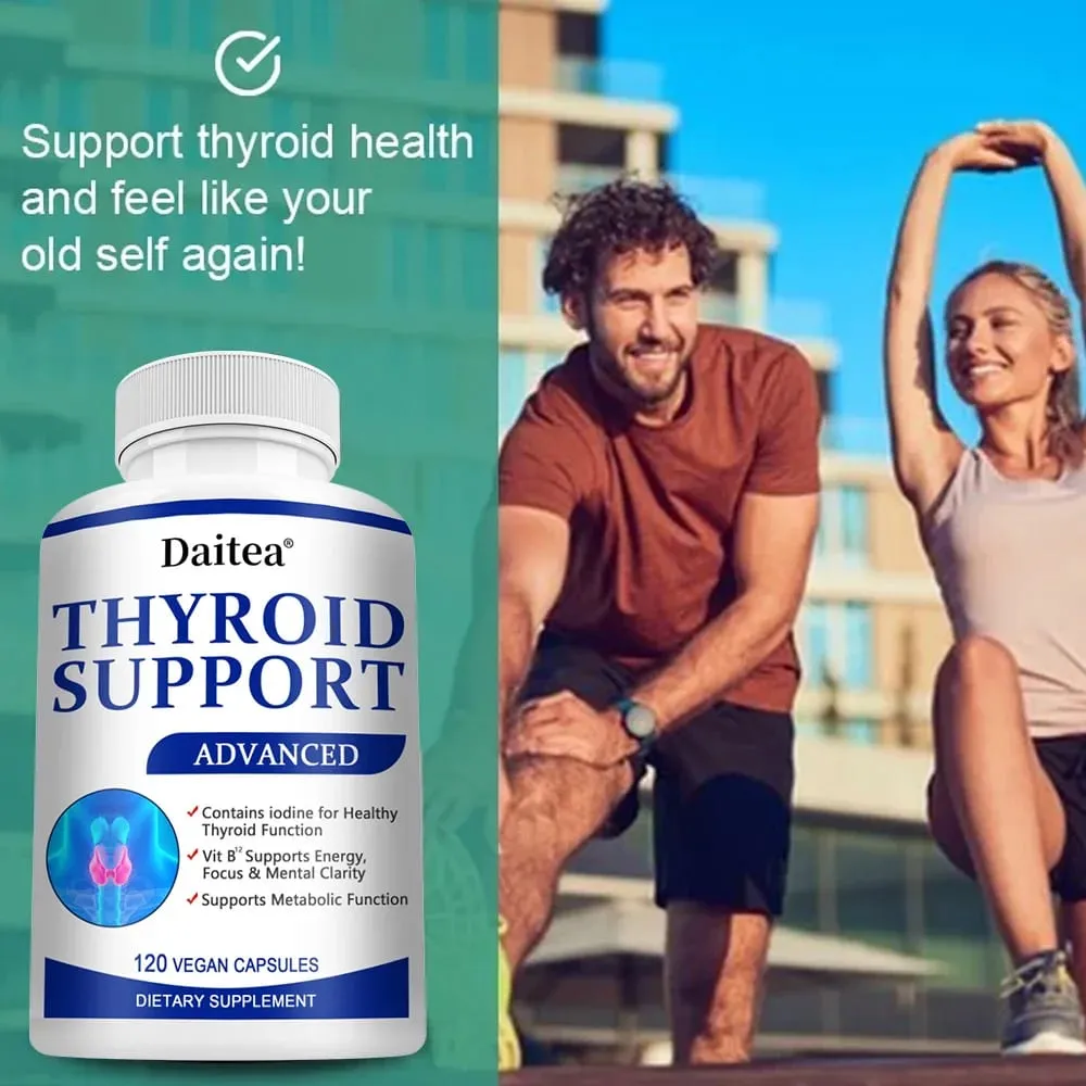 Thyroid Supplement with L-tyrosine Iodine Zinc & Selenium - Promotes Memory Cognitive Thyroid Health and Metabolism NON-GMO — image 4
