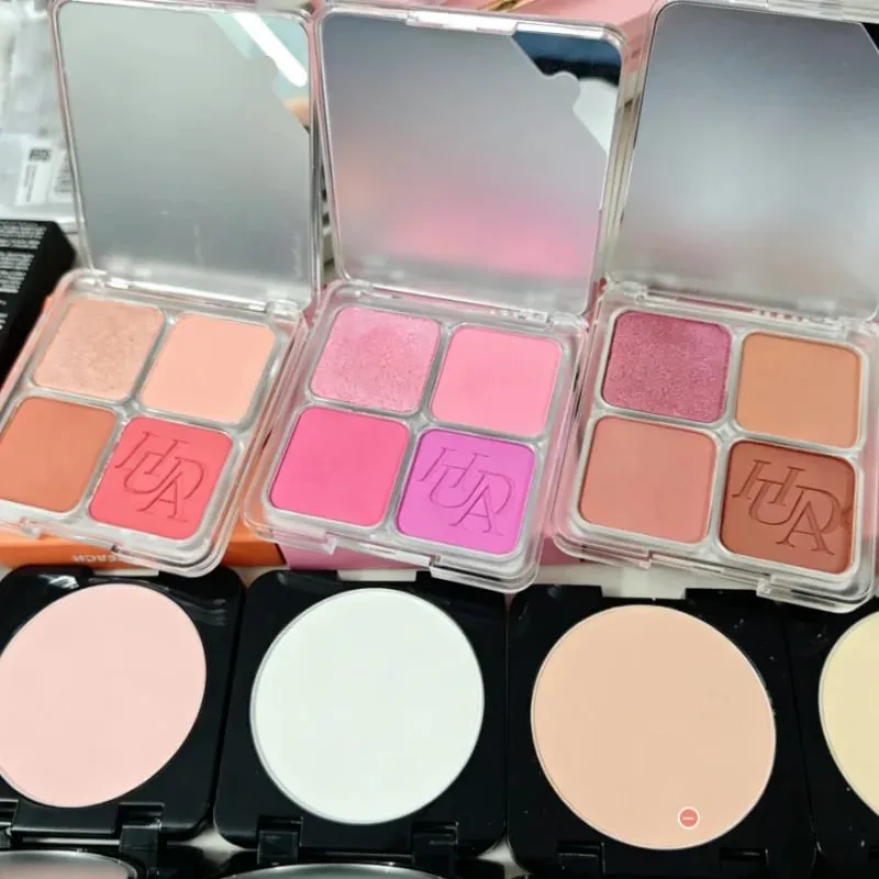 Fine Fitting 4-χρωμα Powder Blusher Light Natural Dumb Shiny Αδιάβροχο Ανθεκτικό στον Ιδρώτα Blush Lip Gloss Μακιγιάζ — image 6