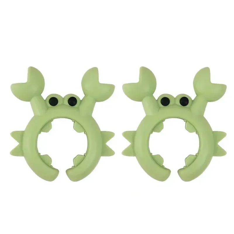 4/1PCS Silicone Spatula Rack Small Crab Anti Scalding Overflow Pot Clip Spoon Holder Clip Universal Shovel Rack Kitchen Gadget