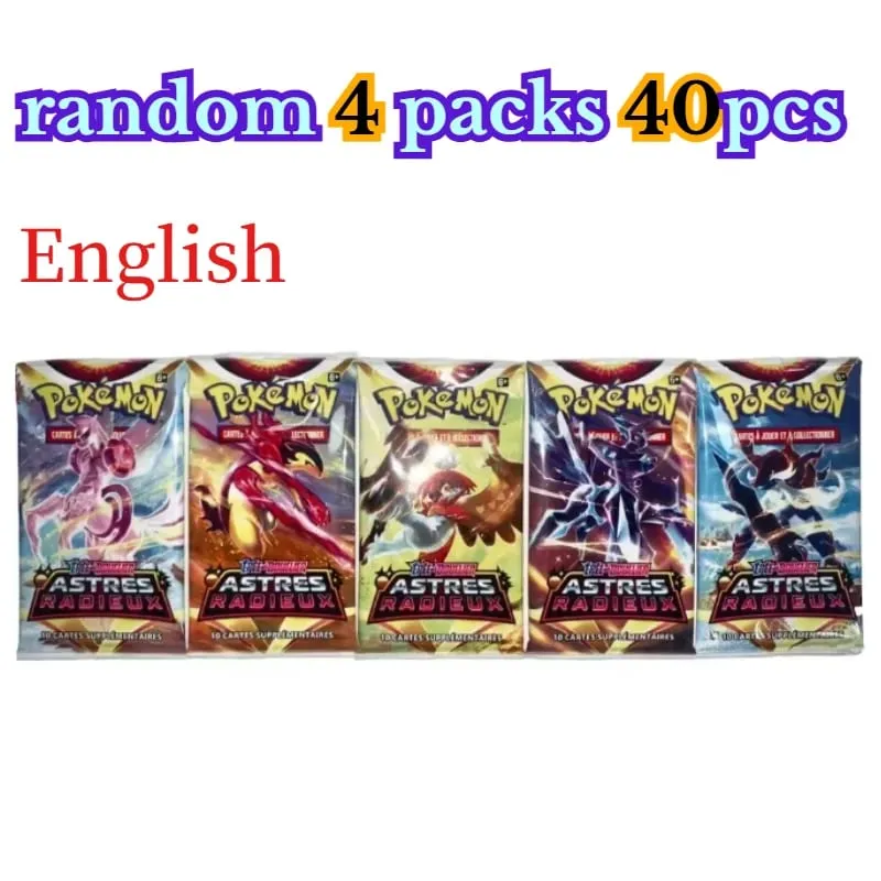 διασκέδαση 40 τεμάχια Pokemon Card Pack 4 Sets Sun Moon Violet 151 Αγγλικές κάρτες συναλλαγών Συλλεκτικά παιχνίδια Halloween Gift Fantasy Sci Fi — image 28