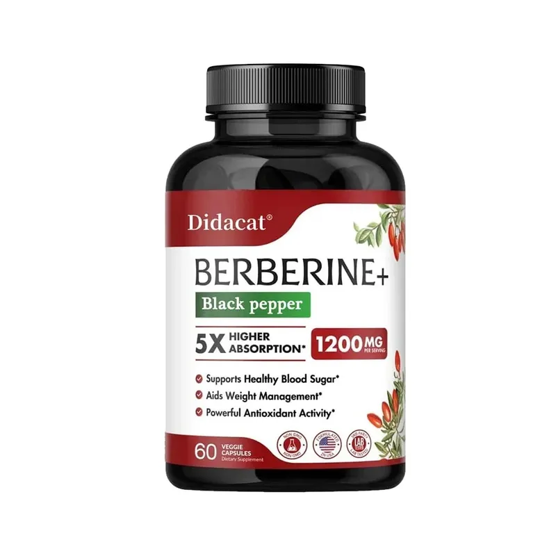 1200 MG Premium Berberine Supplement Capsules Supports Immune System CardiovascularHeart & Gastrointestinal Wellness — image 10