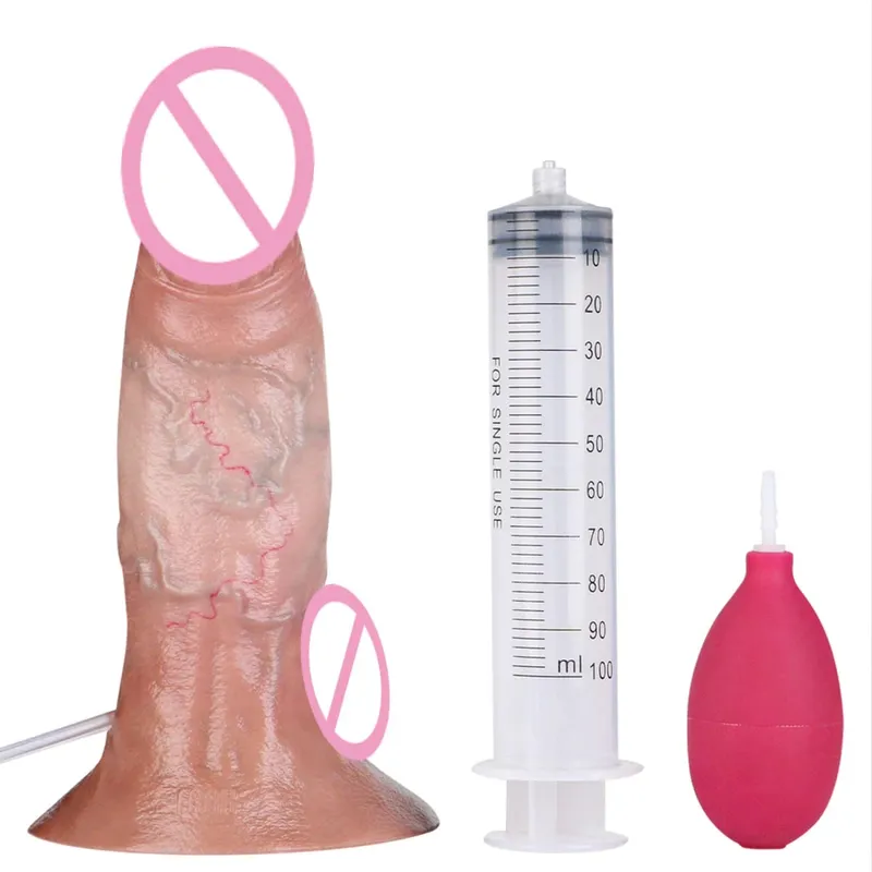 Squirting Dildo G‑Spot Stimulator Silicone Sex Toy Intimate Waterproof Adult Toy For Female Vaginal Private Masturbation