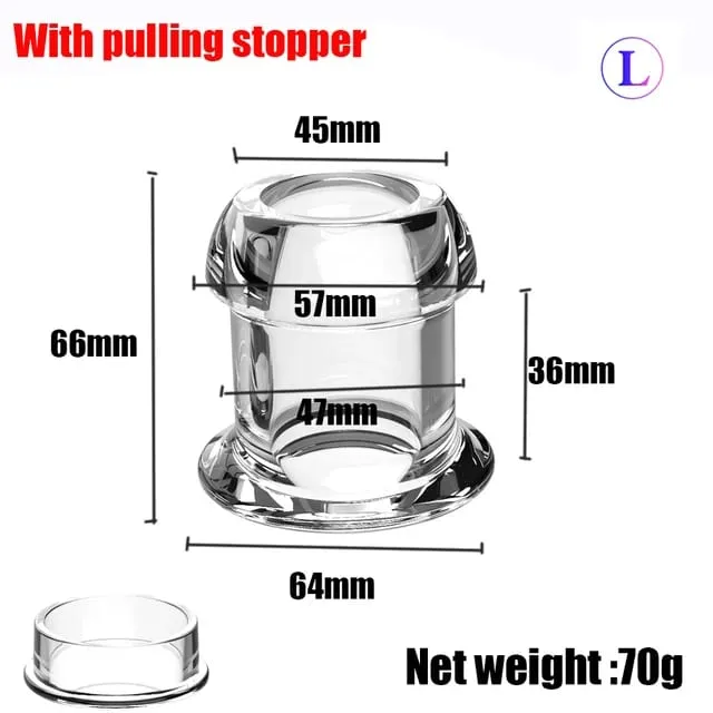 Hollow Anal Plug With Stopper Vagina Anus Dilator Speculum Expander Buttplug Prostate Massage Sex Toys For Women Men Gay