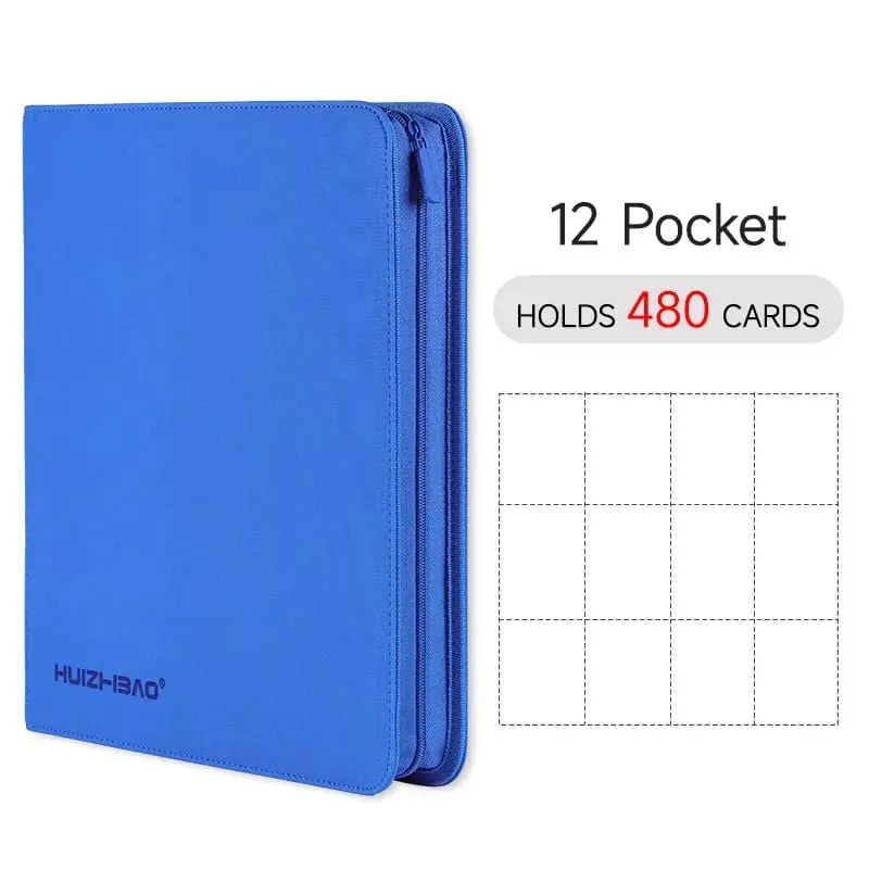 9/12 Pocket Zipper Card Binder אלבום כרטיסי מסחר כרטיס טעינת צד עמיד עבור mtg tcg עבור פוקימון עבור yugioh לכדורגל