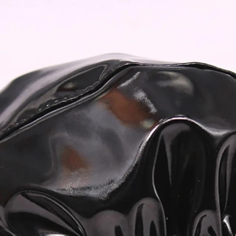 Latex Leather Thongs For Men Black Mens G-string Glossy Finish PU Polyester Spandex 15 PU 72 Polyester 13 Spandex