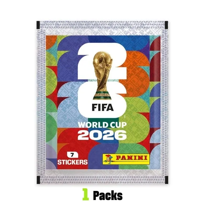 Σετ συλλεκτικών αυτοκόλλητων Panini Παγκόσμιο Κύπελλο FIFA 2026 με ασορτί άλμπουμ 50 πακέτα 7 αυτοκόλλητα το καθένα Σύνολο 350 για λάτρεις των σπορ