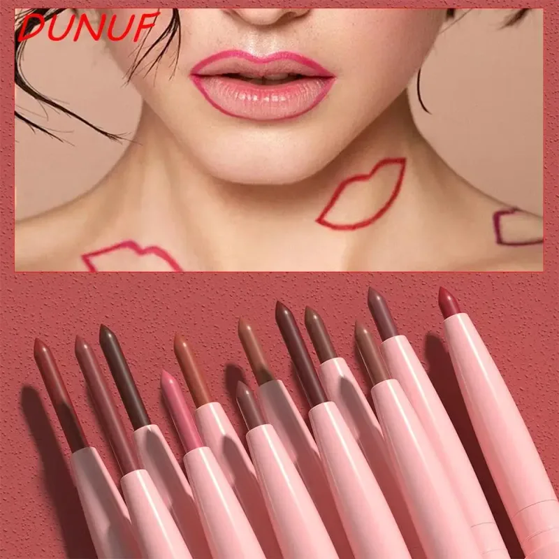 12 színű matt ajakápoló ceruzakészlet vízálló maszatálló, hosszan tartó vegán Cruelty Free ajakrúzs sminkkészlet