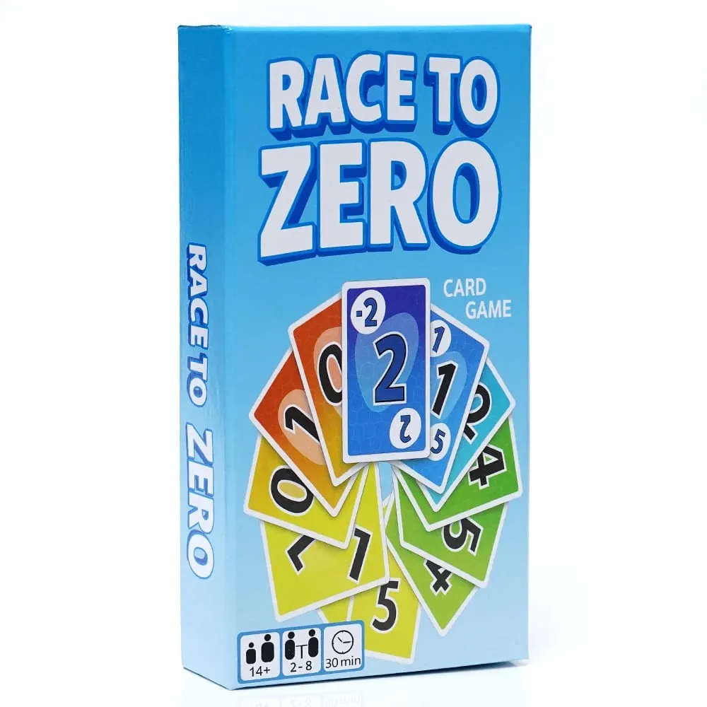 Race to Zero Card Game Fast Speed Strategy card game for Family Friends and Party Παίξτε Διασκεδαστικό Ανταγωνιστικό Αριθμό Ταξίδι Διασκέδαση — image 3