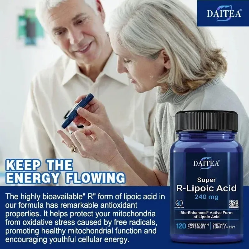 R-Lipoic Acid - תכונות נוגדות חמצון עוצמתיות מסייעות לשמור על אנרגיה בתאים ובריאות העור בריאות הלב וכלי הדם