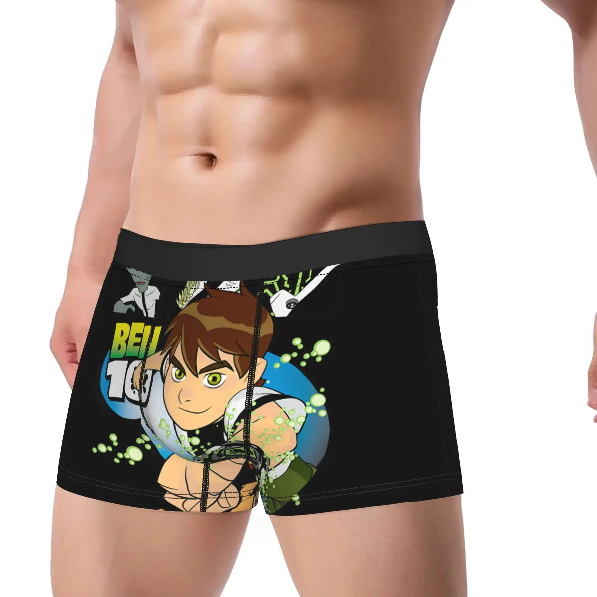 Ben 10 Aliens Underwear Classic Panties Customs Shorts Briefs For Men 3D Pouch Plus Size Trunk — image 2