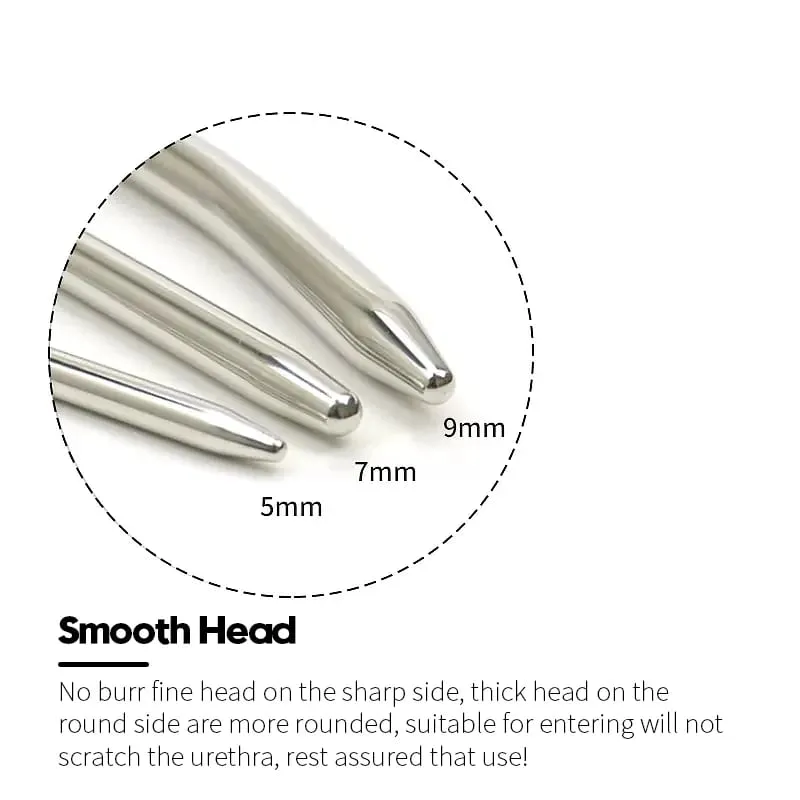 Adult Sex Toys For Men Penis Plug Stretching Male Private Goods Smooth Head Stainless Steel Catheters Urethral Sounds Dilators — image 4