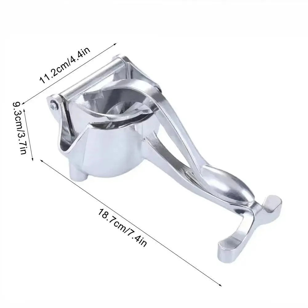 Fruit Juice Squeezer Heavy-Duty Metal Easy Manual Citrus Press Juicer Ergonomic Handle Durable Lemon Squeezer for Fresh Juice