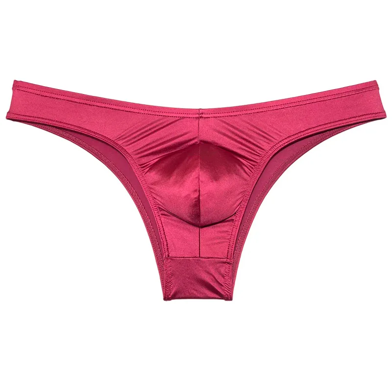 Silky Smooth Bikini Briefs Men's Enhance Pouch Micro Underwear Slip Sexy Beach Briefs Breathable Sissy Panties Pool — image 35