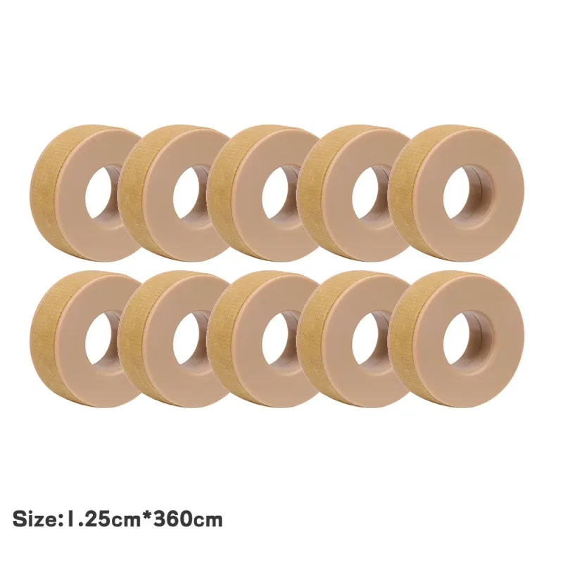 5/10Rolls Silicone Gel Tape for Lash Extensions Non-Woven Breathable Sensitive‑Skin Under‑Eye Patch Lash Tape Makeup Tool Supply