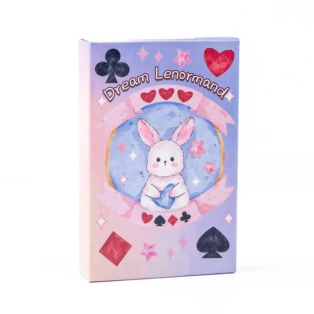 Dream Lenormand Tarot Deck 43 Cards Oracle Επιτραπέζιο Παιχνίδι για Παιδιά Οικογένεια & Φίλοι Perfect Puzzle Leisure Activity 8,9 x 5,7 cm