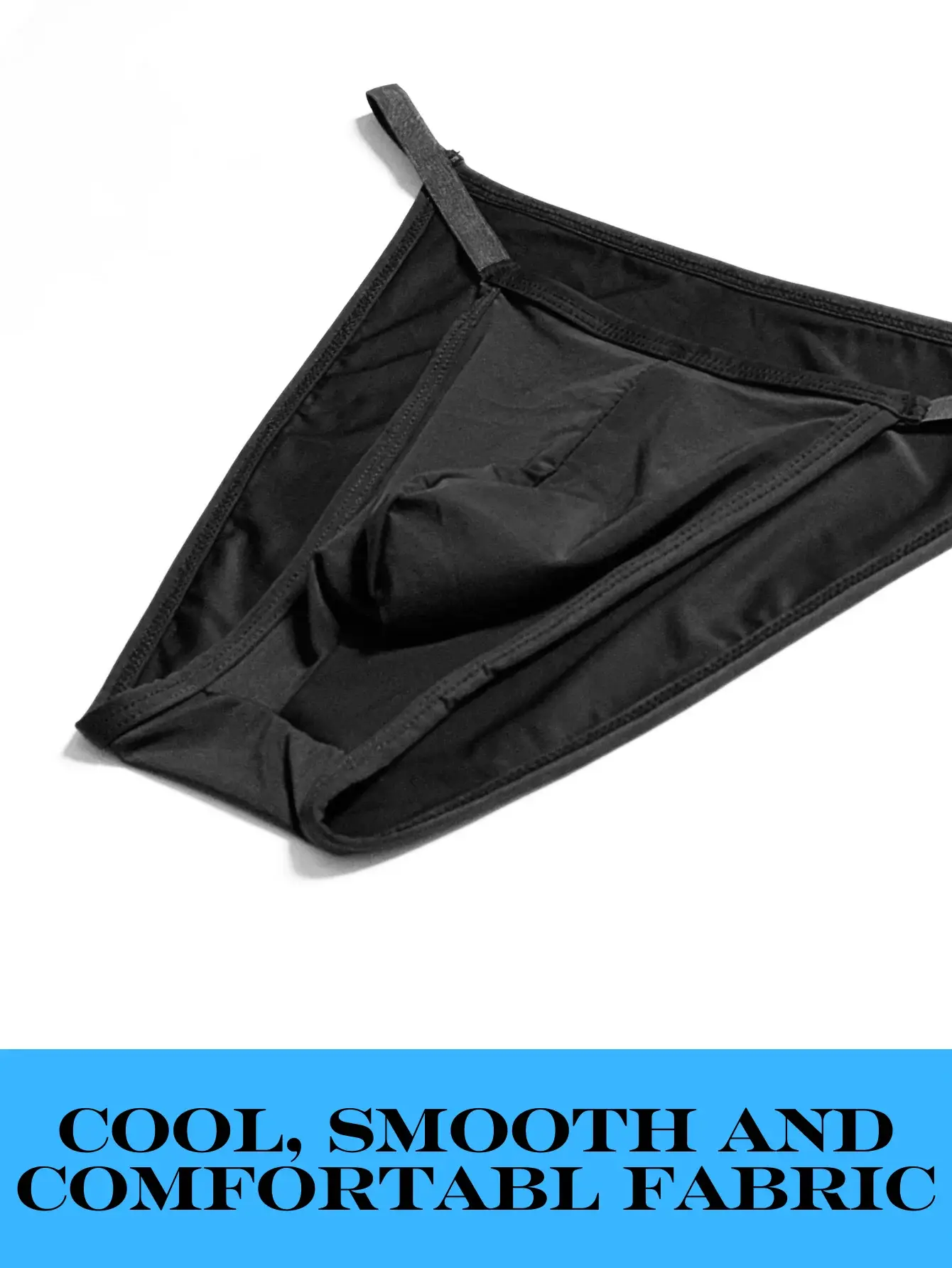 Mens Sexy Underwear Briefs Underpants Nylon Quick Dry Men's Briefs Bikini Slip Men's Tanga Briefs Mens Sexy Underwear U Pouch — image 2