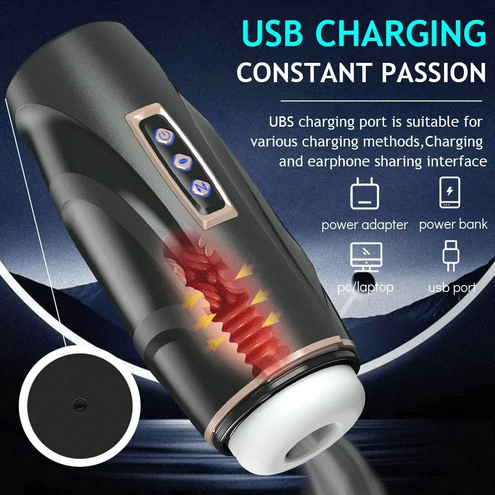 Automatic Male Masturbation Cup Telescopic Sucking vibrators Male Enlargement Penis Pump Pussy Adult Supplies Sex Toys 18+