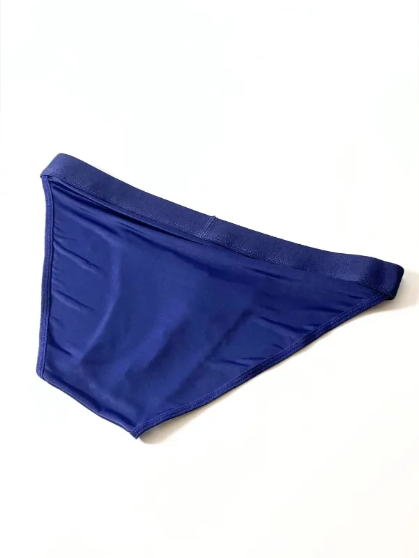 1 Piece Men's Sexy Ultra-Thin Ice Cool High Cut Briefs, Breathable Soft Stretchy Elastic Waistband Casual Daily Underwear