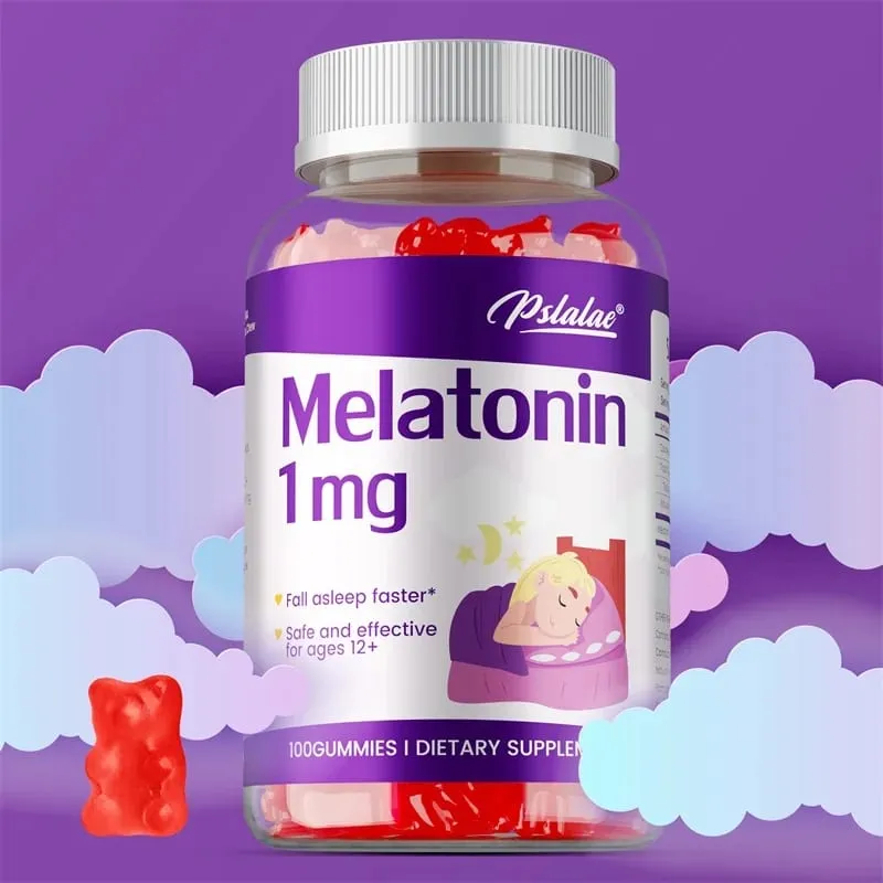 Melatonin gumicukor 1 mg - Gyermekek elalvását segítő szerek enyhítik a stresszt, javítják az álmatlanságot, javítják az alvás minőségét és mélyebb alvást — image 2