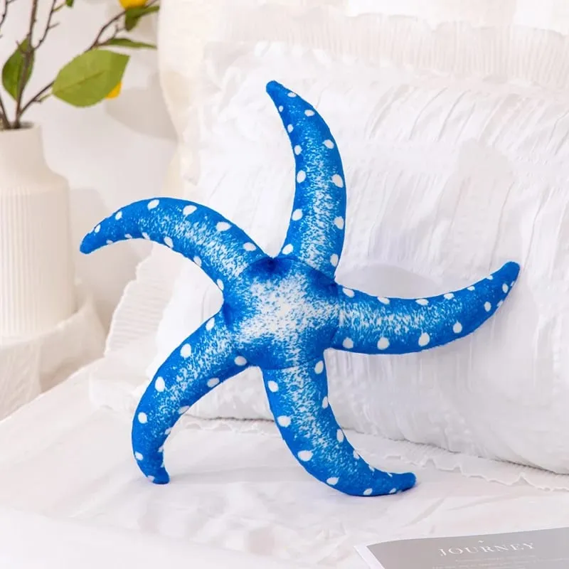 35/40 εκατοστά Starfish Star βελούδινο μαξιλάρι γεμιστό χαμόγελο Happy Sky μαξιλάρι πολύχρωμο μαξιλάρι ντεκόρ για καρέκλα καναπέ πίσω υποστήριξη δώρο