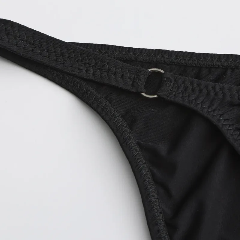 Men's Half-covered Butt Briefs Bulge Pouch Comfortable Underwear Gay Lingerie Sexy U Convex Belt Loop Low Waist Underwear — image 16