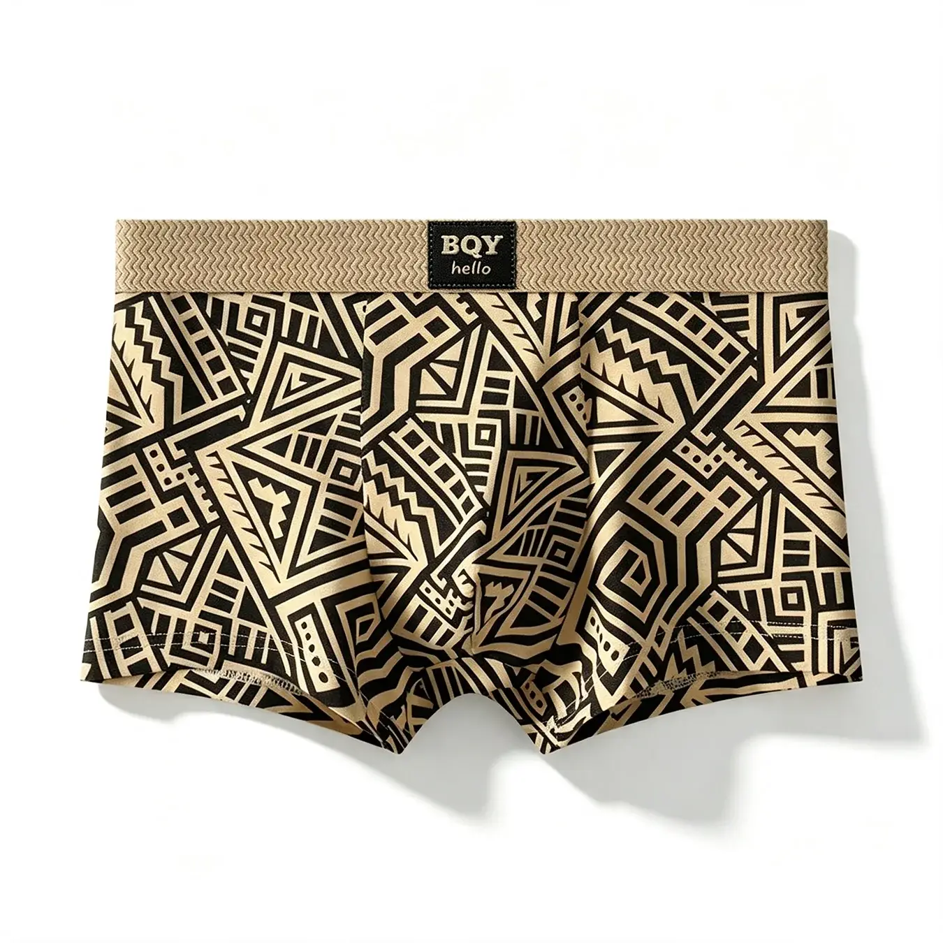 Erkek Nefes Rahat İç Giyim Amerikan Tarzı Kişiselleştirilmiş Boxer Şort Baskılı Trendy Etnik Retro Kare Külot