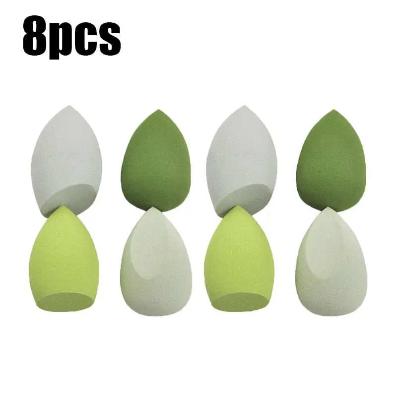 4/8/16 τμχ Σετ καλλυντικών σφολιάτας Beauty Egg Wet and Dry Dual-use Egg Makeup Foundation Sponge Air Cushion Puff Soft Makeup Tools