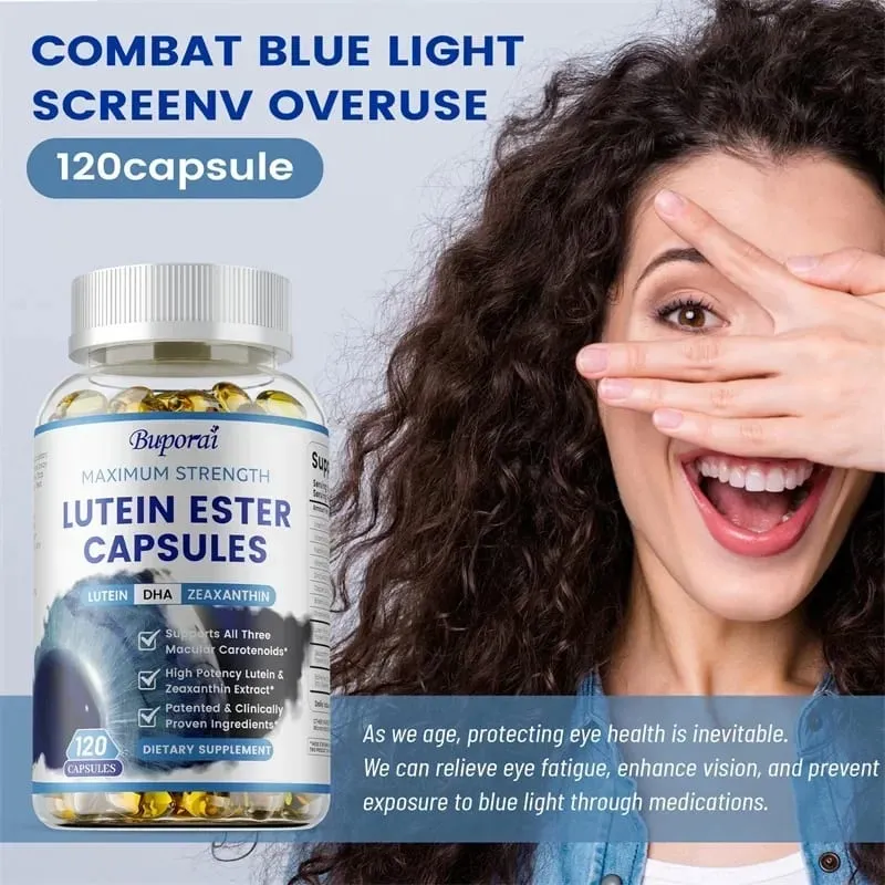 Lutein Ester Capsules - Relieve Blurred Vision and Dry Eyes Reduce Eye Fatigue for Vision & Eyes Health
