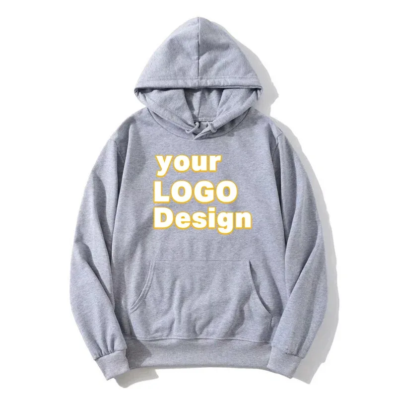 Custom Hoodies DIY ข้อความโลโก้ภาพพิมพ์คุณภาพสูง Hoodie ที่กำหนดเองกีฬา Casual Sweatshirt ส่วนบุคคลคริสต์มาสของขวัญ