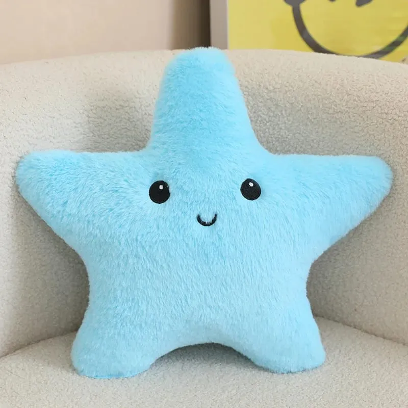 35/40 εκατοστά Starfish Star βελούδινο μαξιλάρι γεμιστό χαμόγελο Happy Sky μαξιλάρι πολύχρωμο μαξιλάρι ντεκόρ για καρέκλα καναπέ πίσω υποστήριξη δώρο