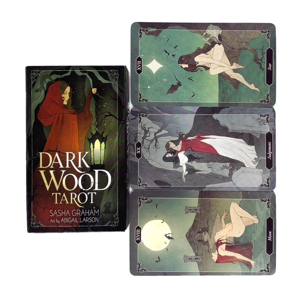Dark Wood Tarot Cards A 78 Oracle Deck English Visions Divination Edition Borad Παίζοντας παιχνίδια
