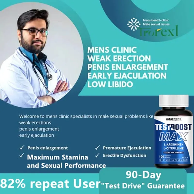 100 Caps Support Men Healthy Natural Best Male Enhancing Long Lasting Powerful Supplement Pill For Men Acting Performance — image 3