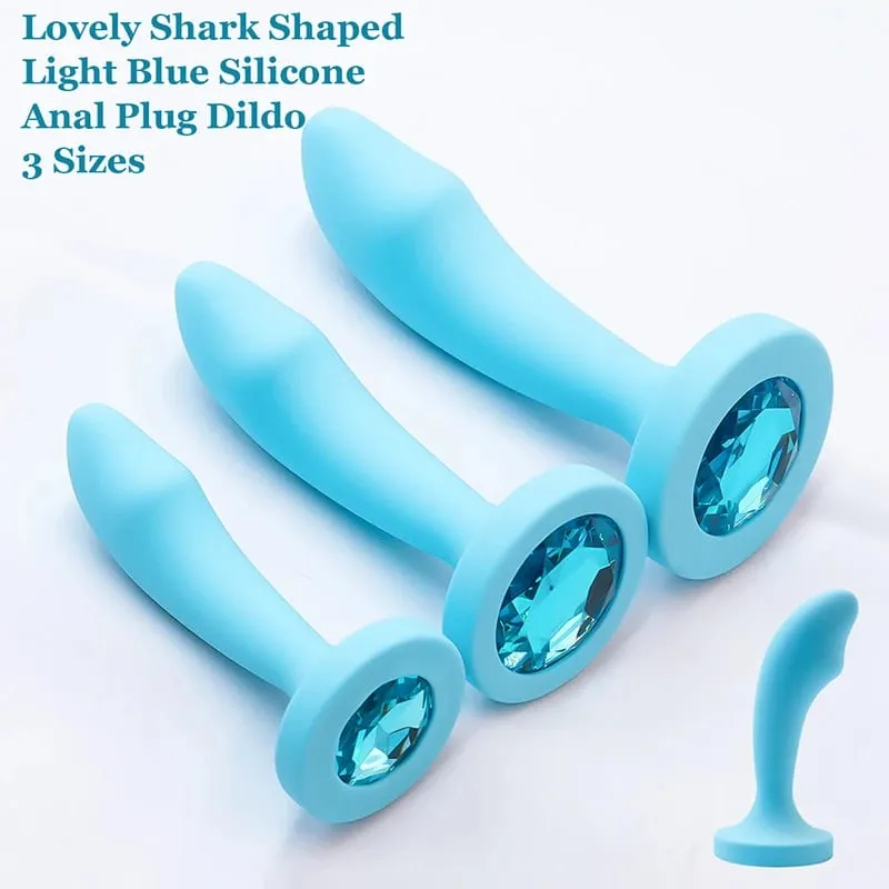 Silicone Anal Plug for Woman 3 Sizes Butt Plug Crystal Base Analplug Sex Toys For Woman Men Anal Toys Anal Dildo Adult Toys — image 3