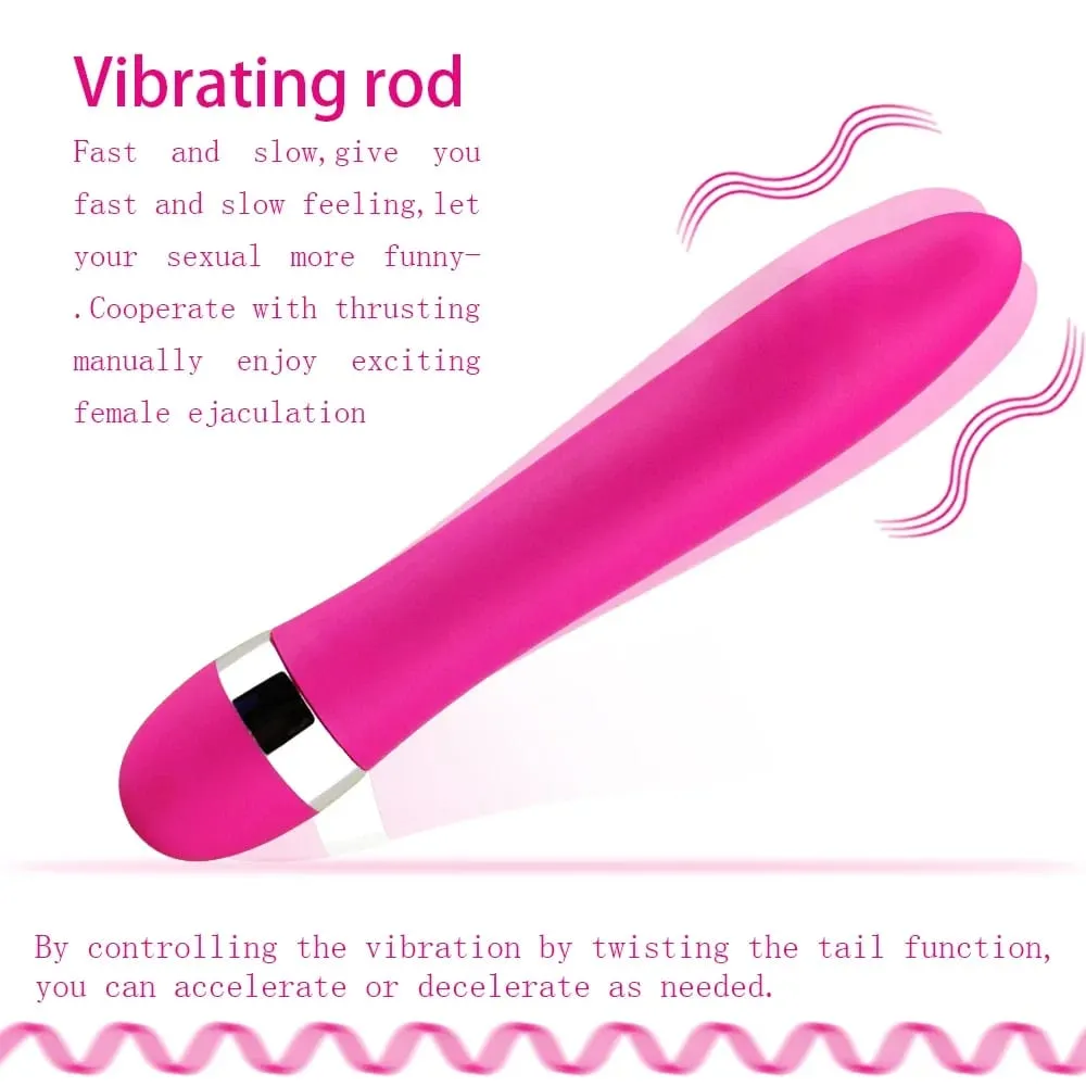 נרתיק דילדו ויברטור רב מהירות AV Stick לעיסוי נקבה דגדגן אוננות נרתיק צעצוע מין לנשים גברים מוצר מין למבוגרים — image 2