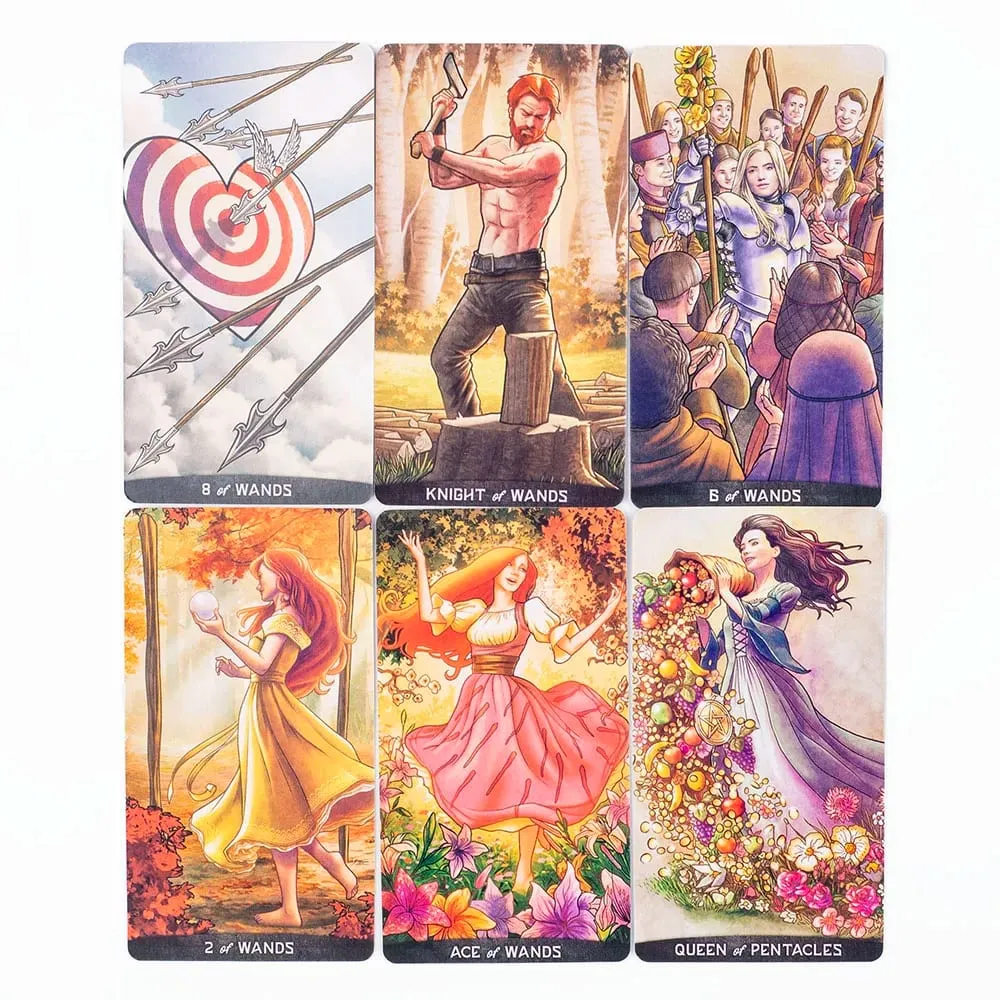 Hot Selling Gregory Scott Tarot 78-card Deck English Visions For Beginners Παζλ Leisure Family Friend Party Game 11,1*6,1cm