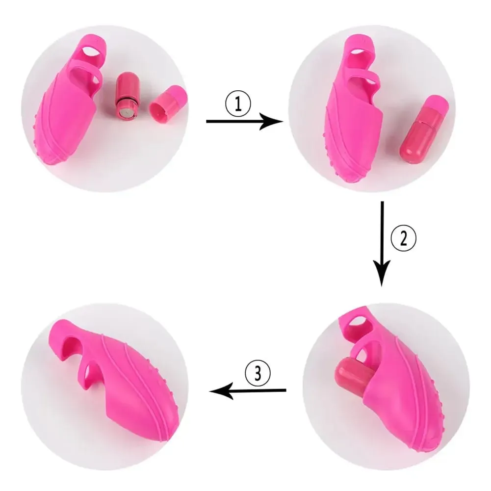 G-point Vibrating Finger Cover Portable Silicone Vibrator Waterproof Finger Vibrator Masturbator Adult Sex Toy for Women