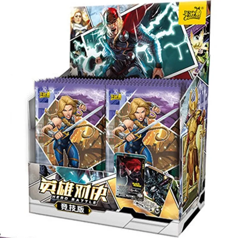 Tunay na Card Heroes Duel Card Competitive Version Iron Man Thor Captain CR America Collection Card Mga Laruan — image 8