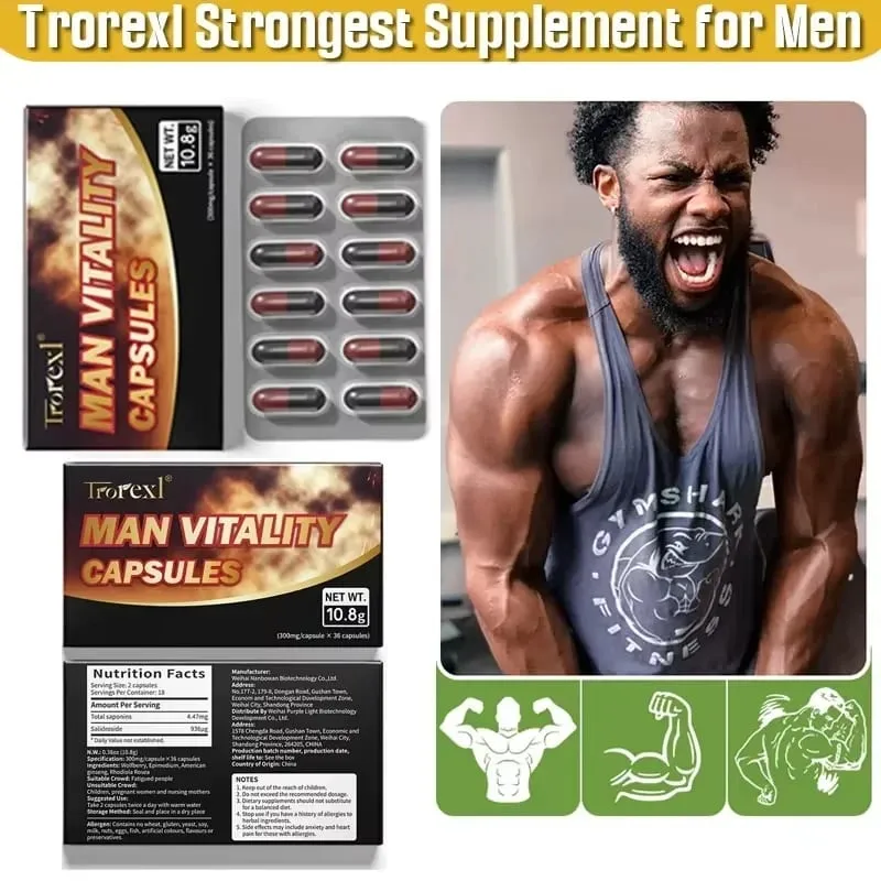 Powerful High Purity Epimedium Supplements Natural Enhance Energy & Endurance Muscle Growth Pill