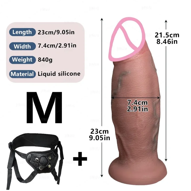 Enorme consolador realista fantasía pene largo Miembro grande ventosa consoladores para mujeres consolador Anal gigante juguetes sexuales para Mujeres Hombres Gay — image 8
