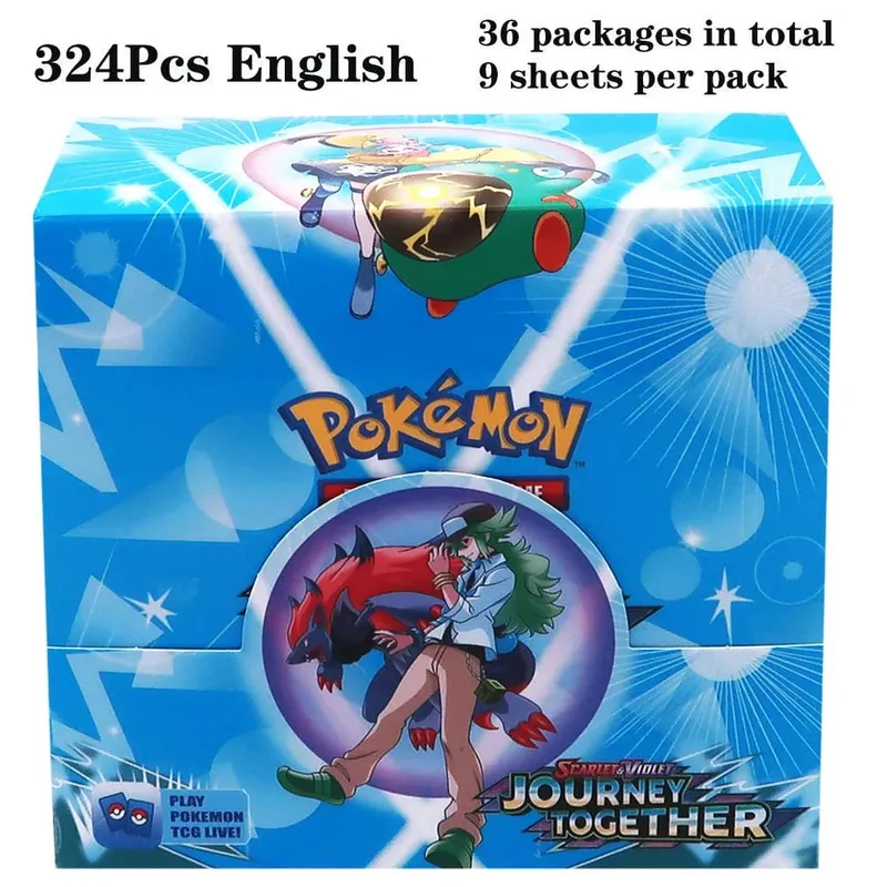 324Pcs Pokemon TCG: Sword & Shield Tempest Bonds Booster Box Trading Card Game Pokemon Kids Toys Επιτραπέζιο παιχνίδι — image 31