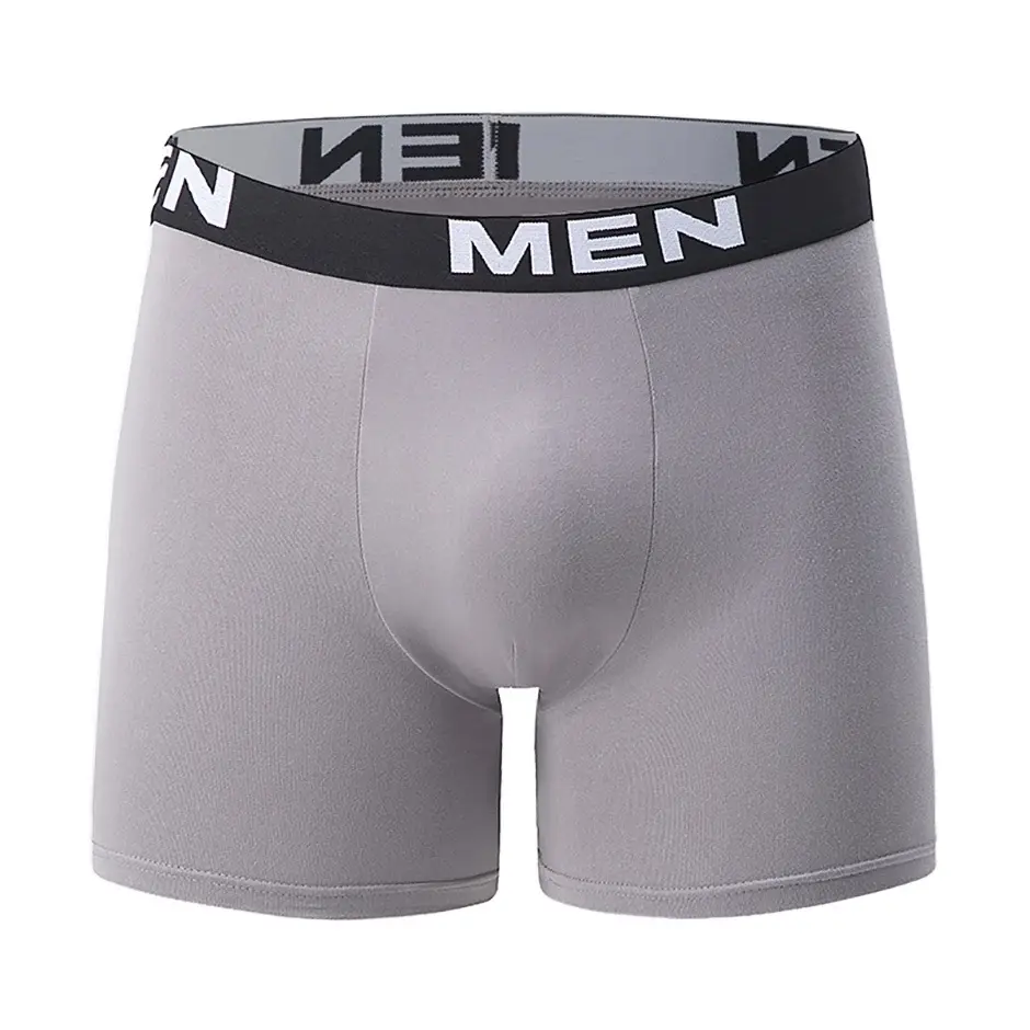 7-piece Set of Four Season Men's Solid Color Long Casual Underwear, Fashionable Sports Underwear, Plus Size Flat Corner Pants — image 17