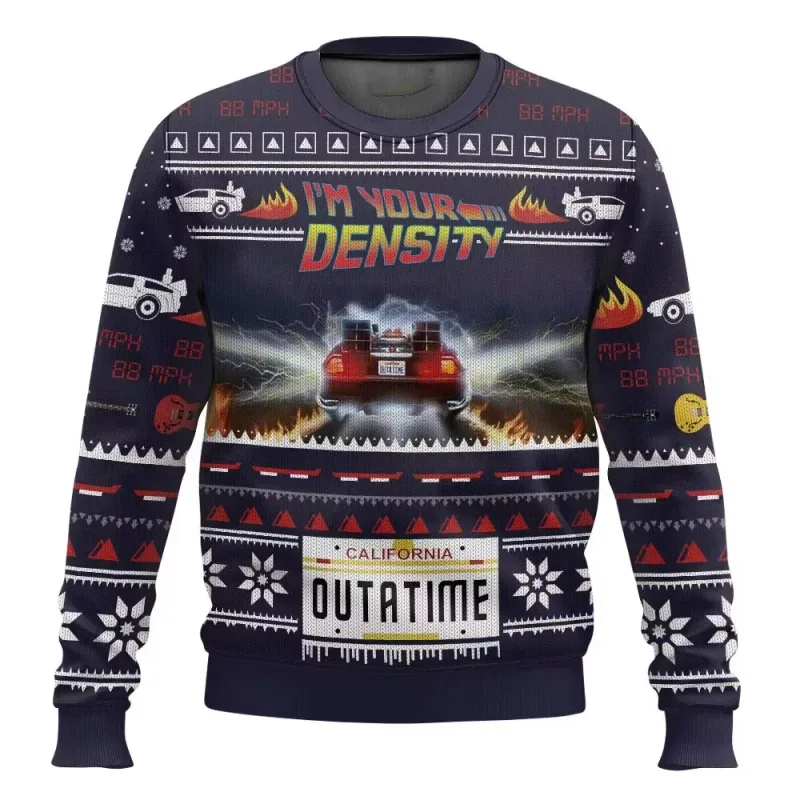 outono e inverno de volta ao futures suéteres feios de Natal, camisas de anime de desenho animato per homens e mulheres, roupas