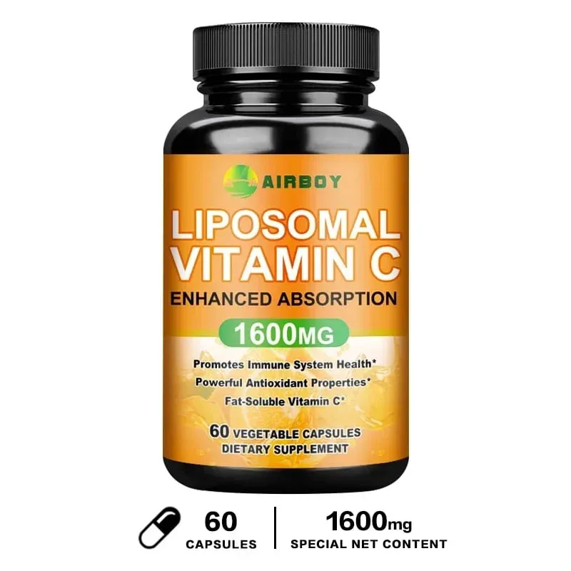 Liposomal Vitamin C 1600mg - Nagtataguyod ng Collagen Production Immune Support Napakahusay na Antioxidant