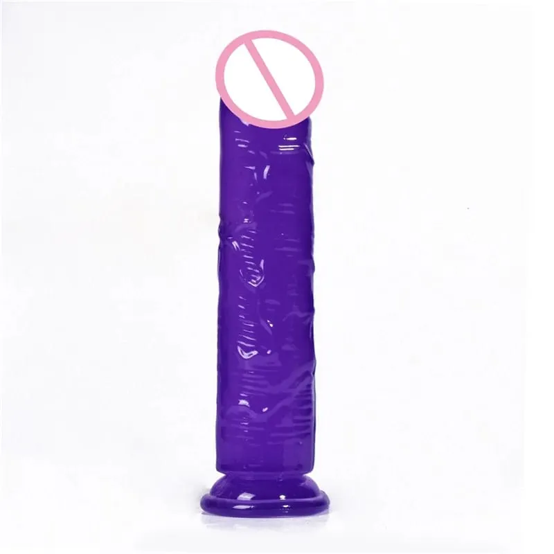 KWD Erotic Soft Jelly Dildo Anal Butt Plug Realistic Strong Suction Cup Adult Toys G-spot Orgasm Big Penis Sex Toys For Woman