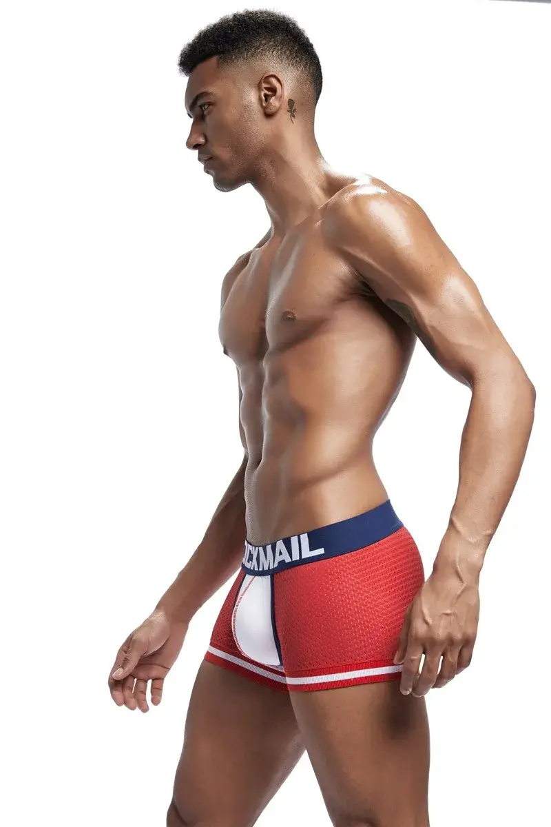 Jockmail Men Boxer Mesh Underwear Breathable Comfortable Soft Comfortable Sports Shorts Adult Man Panties Clothing Lingerie — image 14