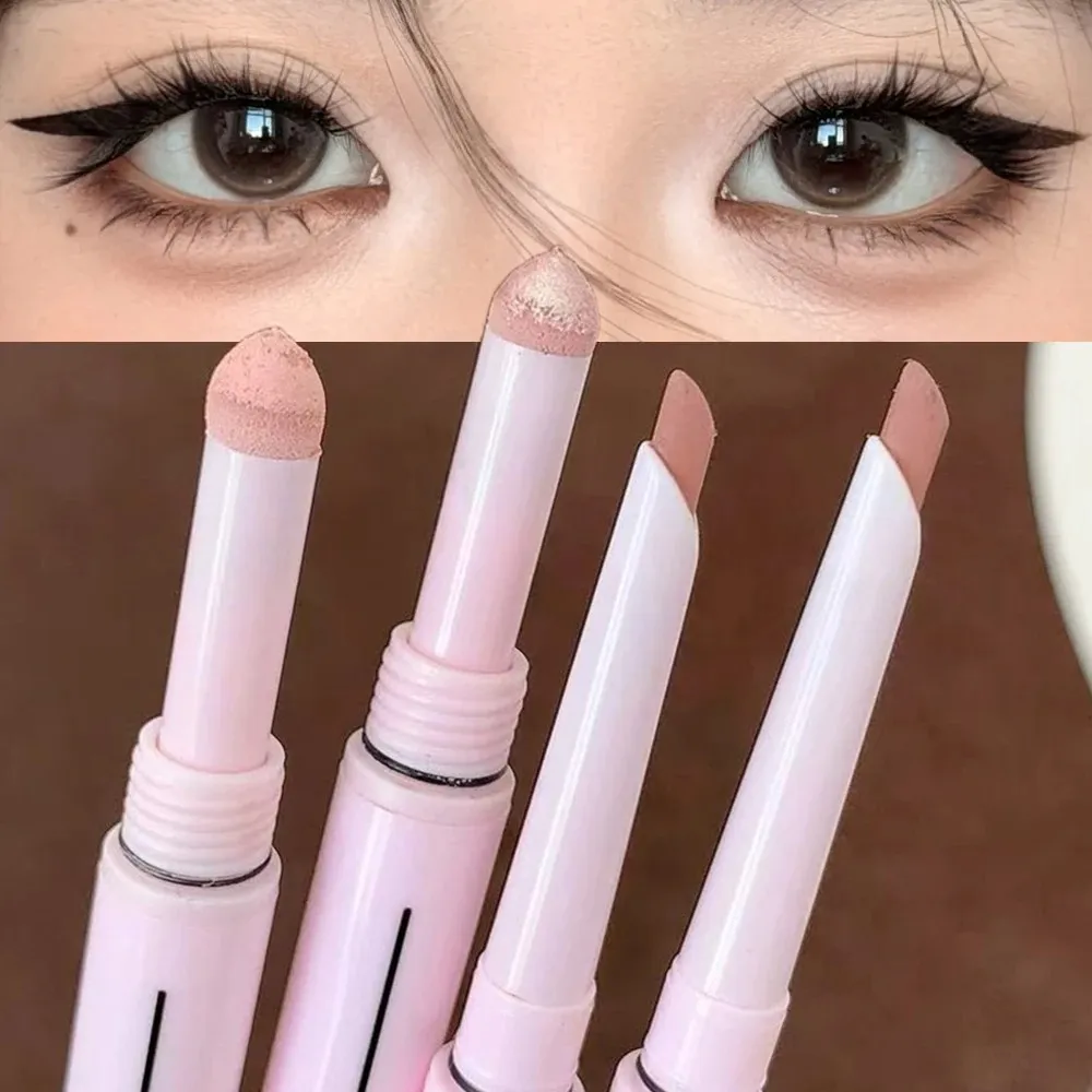 Dual End Glitter Matte Aegyosal Pen Brightening Highlight & Shadow Stick szemsmink fekvő selyemhernyó szemceruza gél ceruza 애교살 펜 — image 5