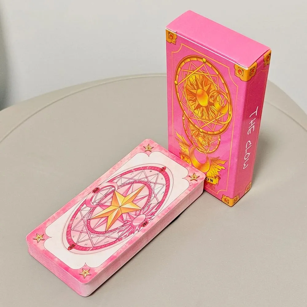 11x5,5 cm Cardcaptor Sakura Tarot Pakli - Komplett 56 kártyakészlet | Pink Sakura Edition rajongóknak és Cosplay-nek — image 2