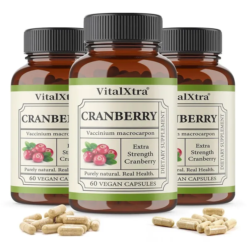 Extra Strength Cranberry Capsules - 12 500 Mg Fresh Cranberries Per Capsule Optimizes Urinary Tract Health - Vegan — image 10