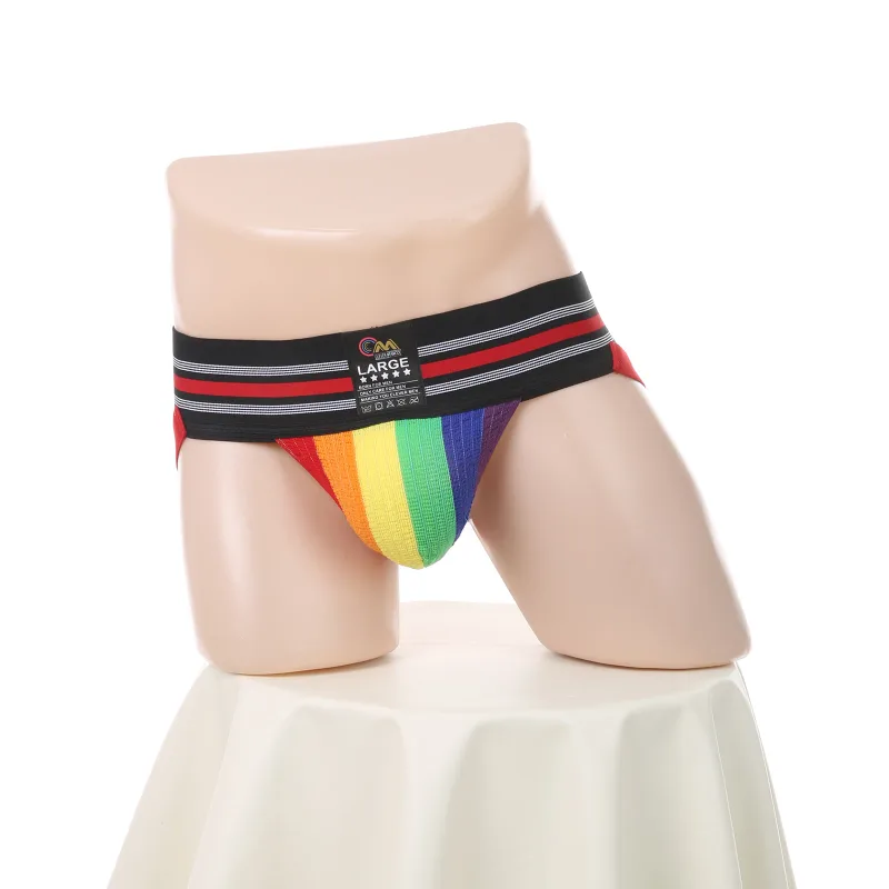 Men Underwear Athletic Jock Strap Supporter Classic Thong Elastic Wide Waistband Underpants Breathable Jockstrap Sexy Lingerie — image 26